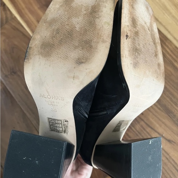 Alohas south black suede boots 38 US 8 - Picture 5 of 10